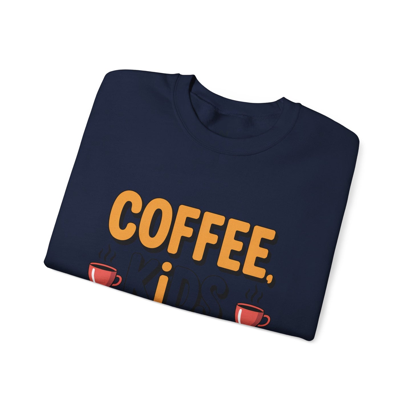 Coffee Kids Repeat Sweatshirt — Funny Parent Crewneck