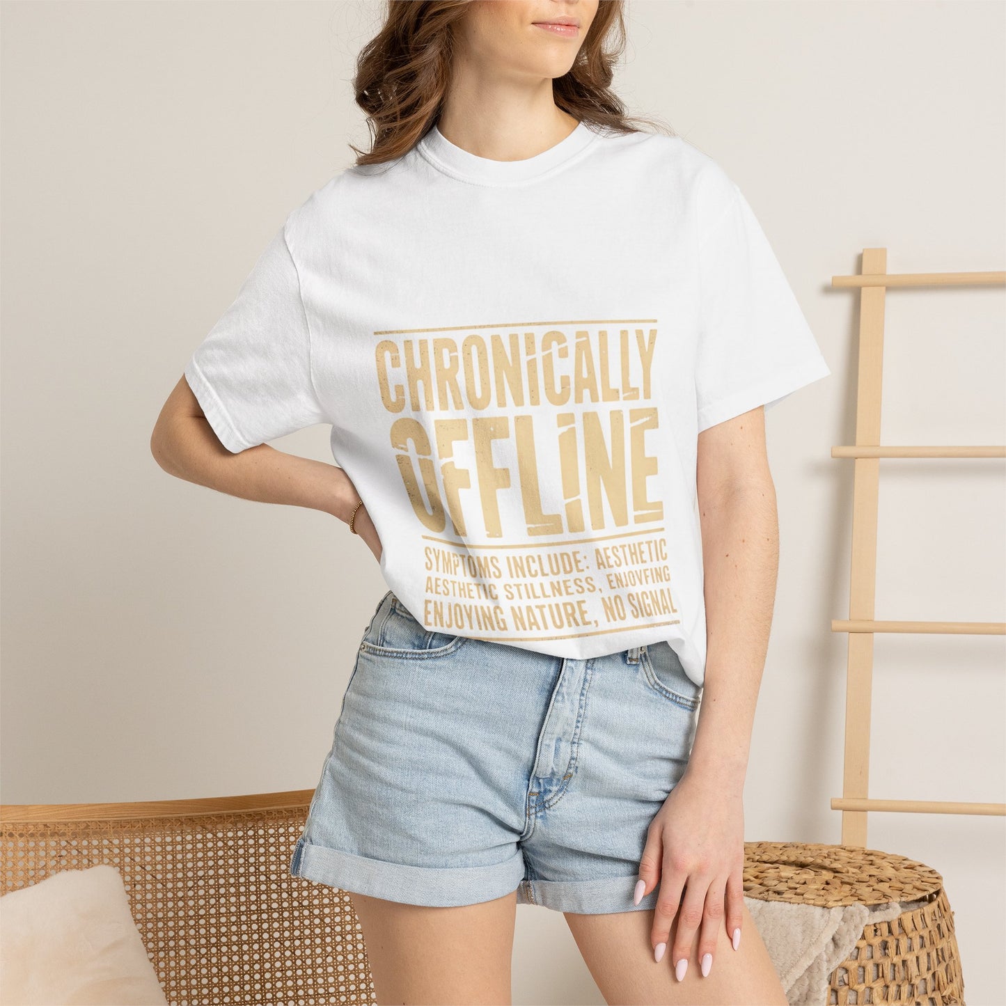 Chronically Offline Unisex Garment-Dyed T-shirt