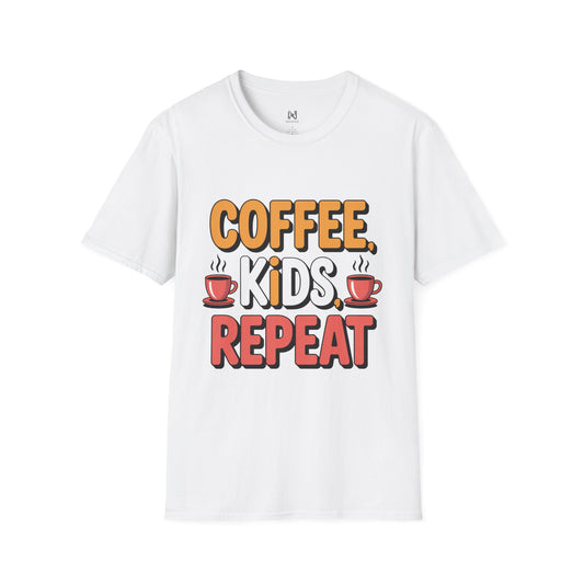 Funny Coffee & Kids Parenting T-Shirt — Punchy Parenting Quote Tee