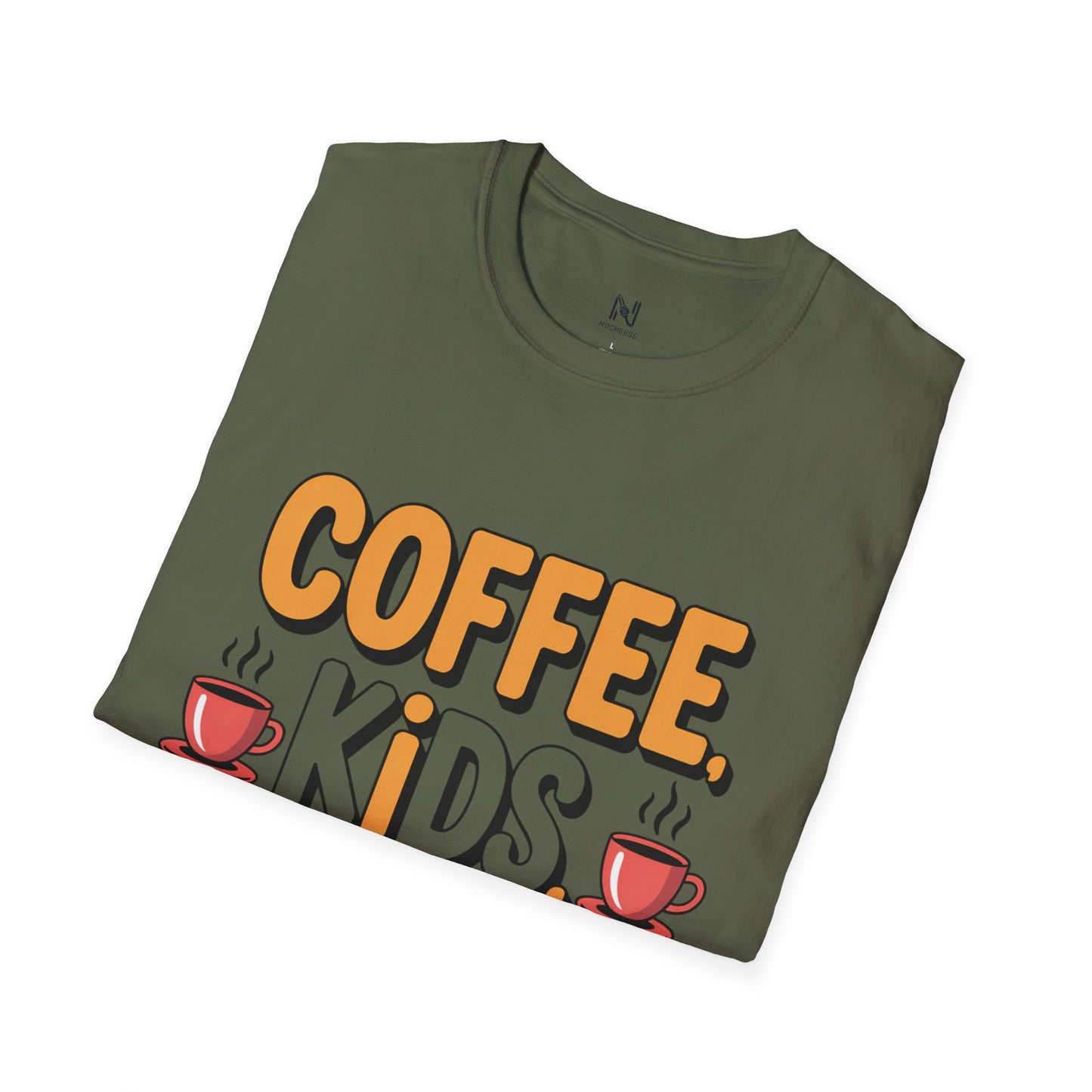 Funny Coffee & Kids Parenting T-Shirt — Punchy Parenting Quote Tee