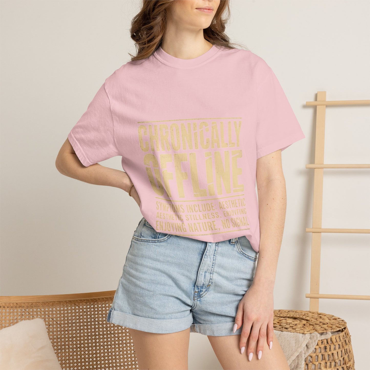 Chronically Offline Unisex Garment-Dyed T-shirt