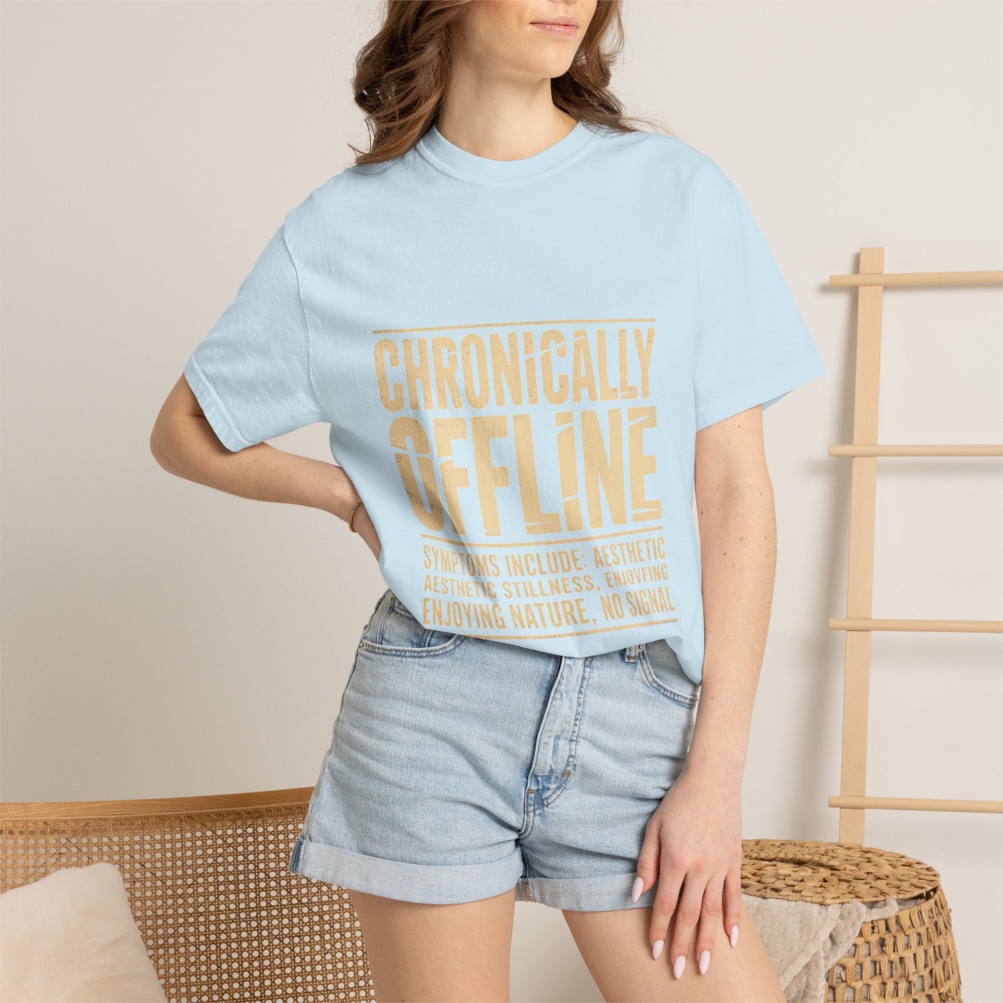 Chronically Offline Unisex Garment-Dyed T-shirt
