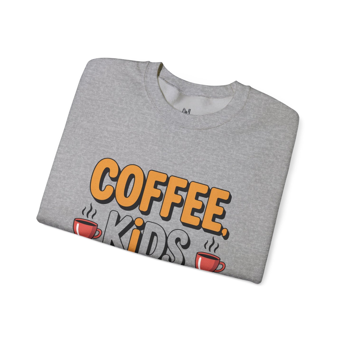 Coffee Kids Repeat Sweatshirt — Funny Parent Crewneck