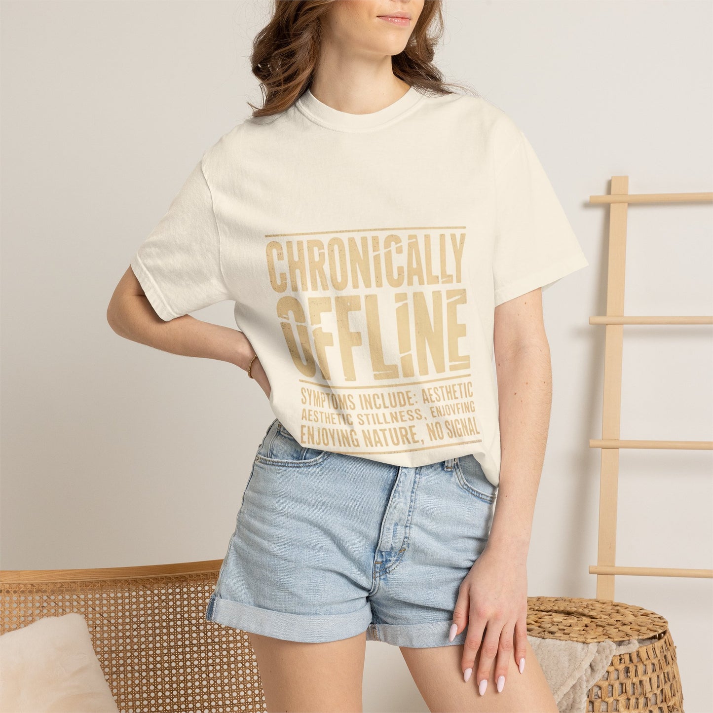 Chronically Offline Unisex Garment-Dyed T-shirt