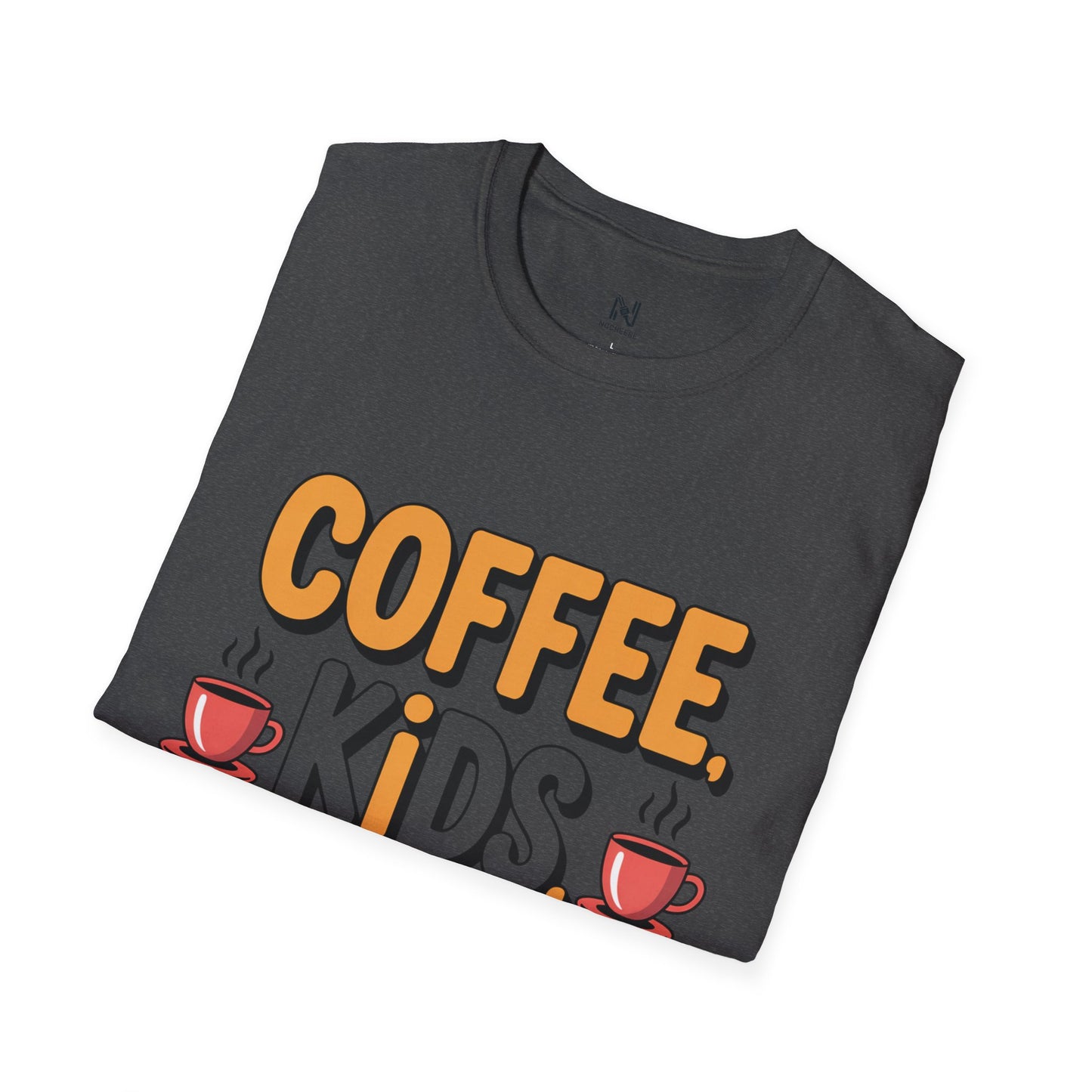 Funny Coffee & Kids Parenting T-Shirt — Punchy Parenting Quote Tee