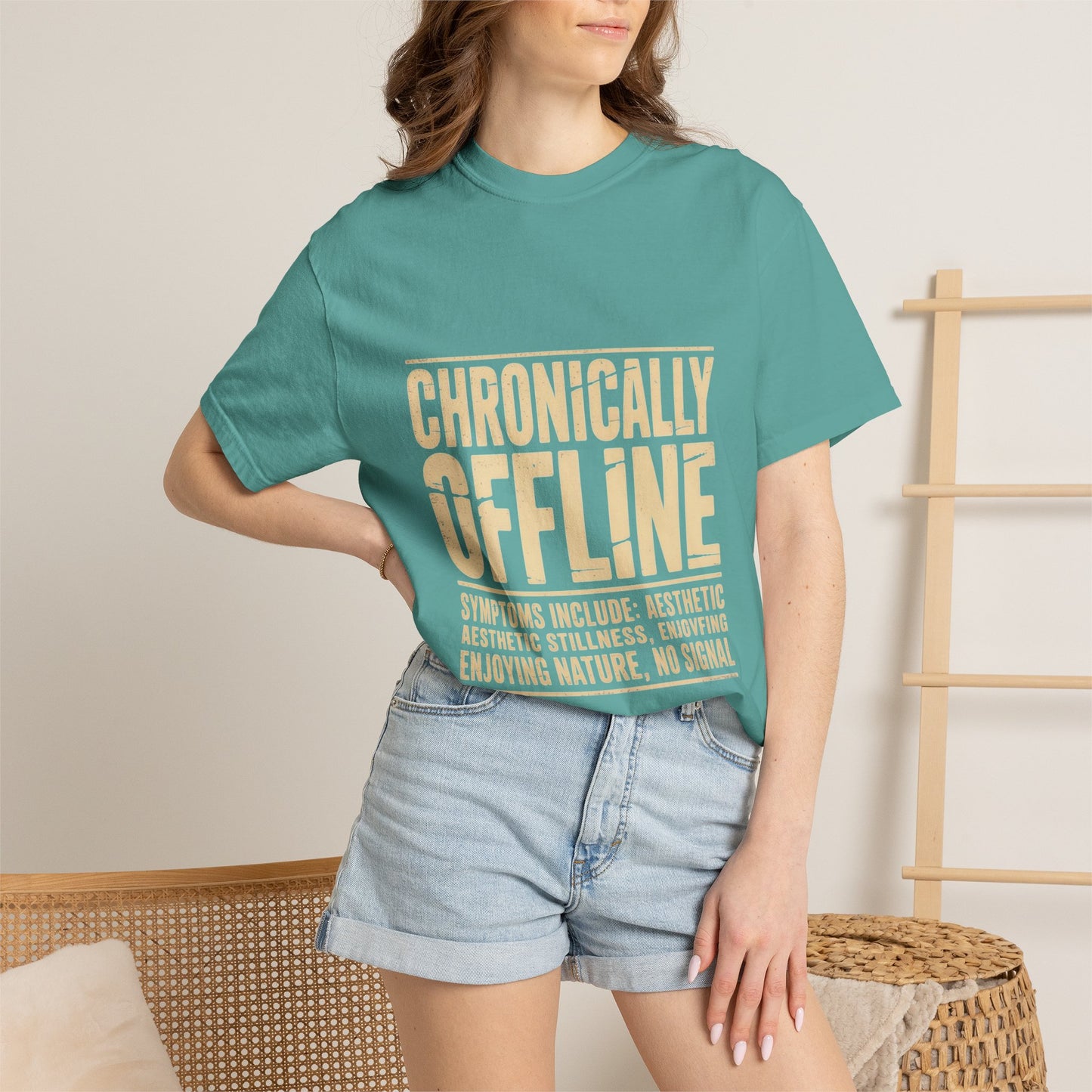 Chronically Offline Unisex Garment-Dyed T-shirt