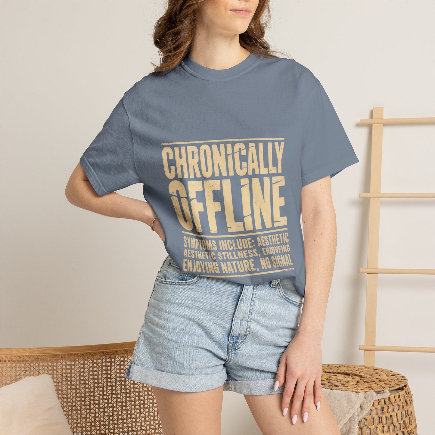 Chronically Offline Unisex Garment-Dyed T-shirt