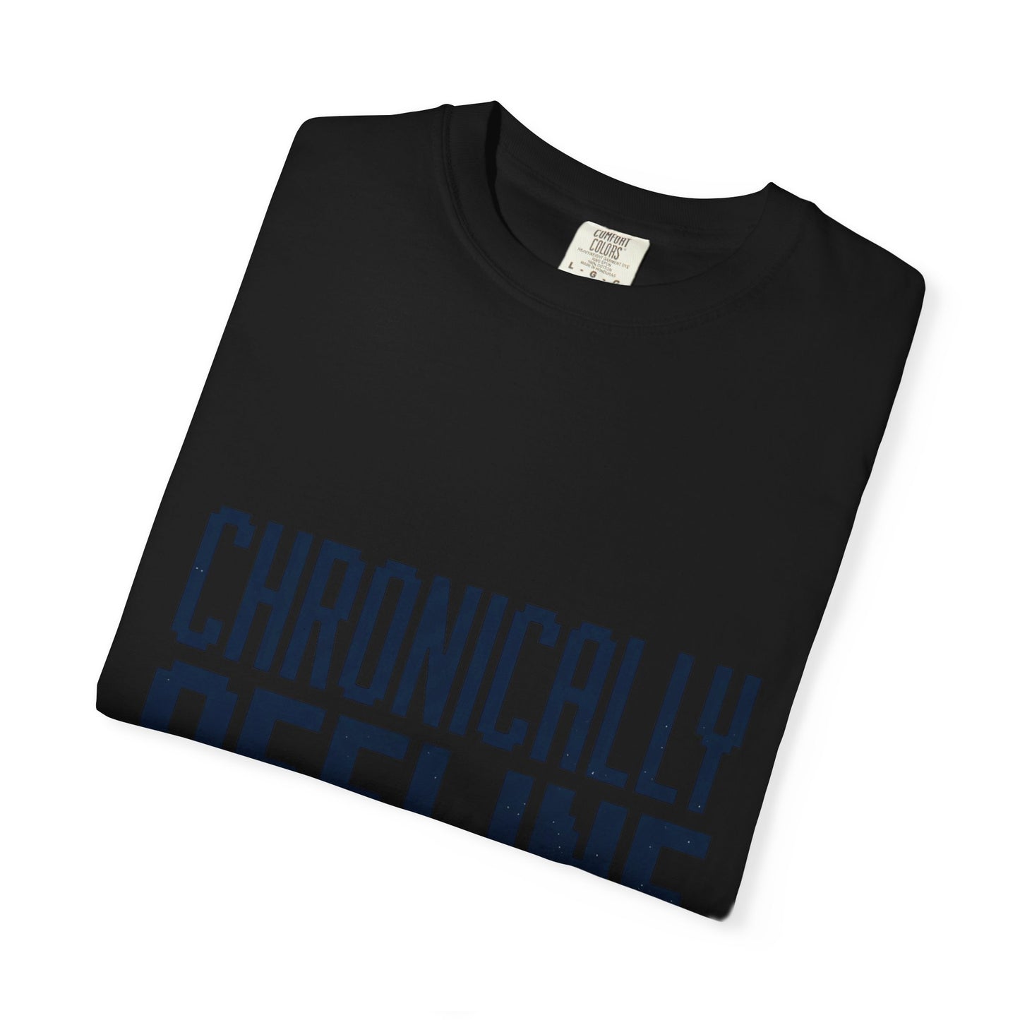 Chronically Offline Unisex Garment-Dyed T-shirt Retro design