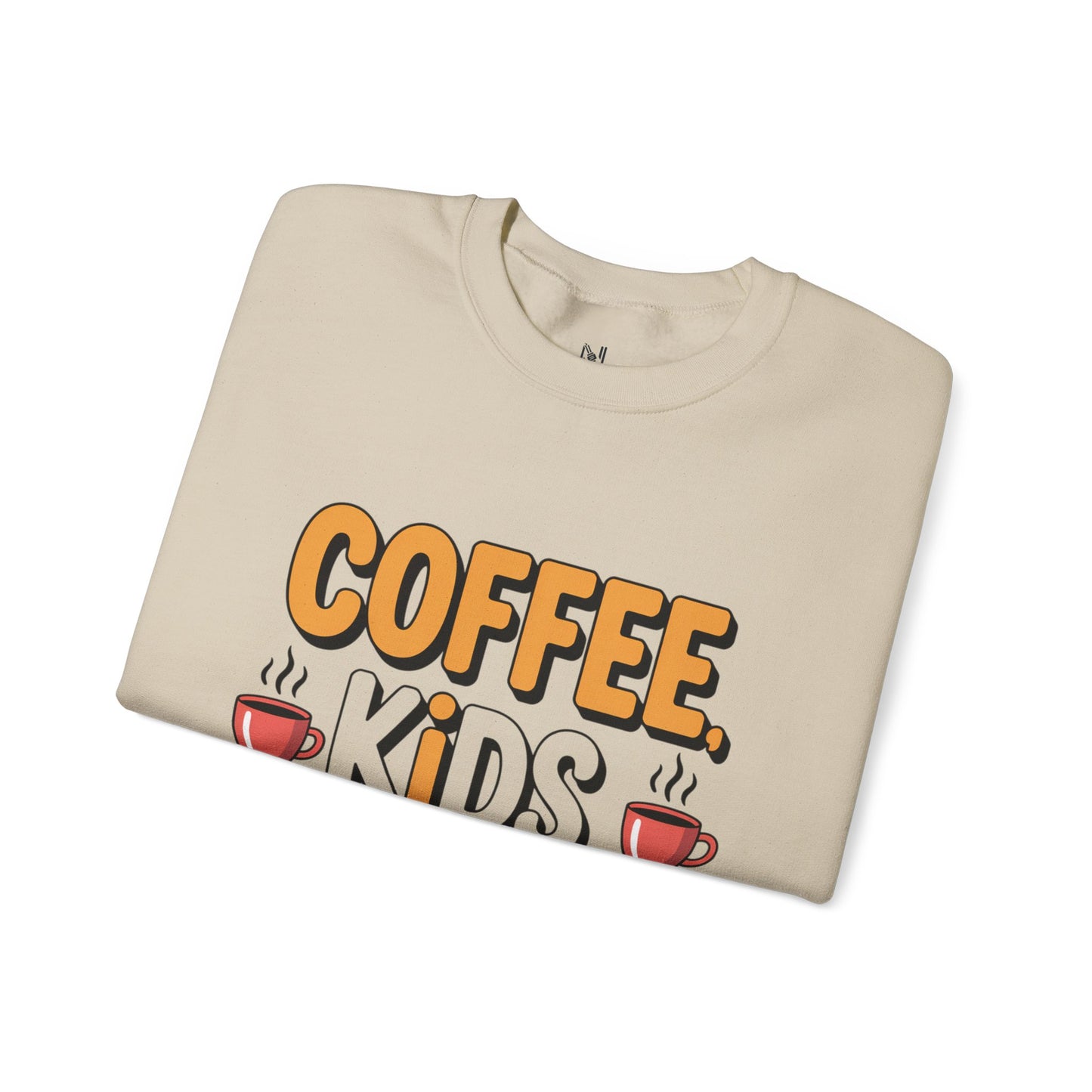 Coffee Kids Repeat Sweatshirt — Funny Parent Crewneck