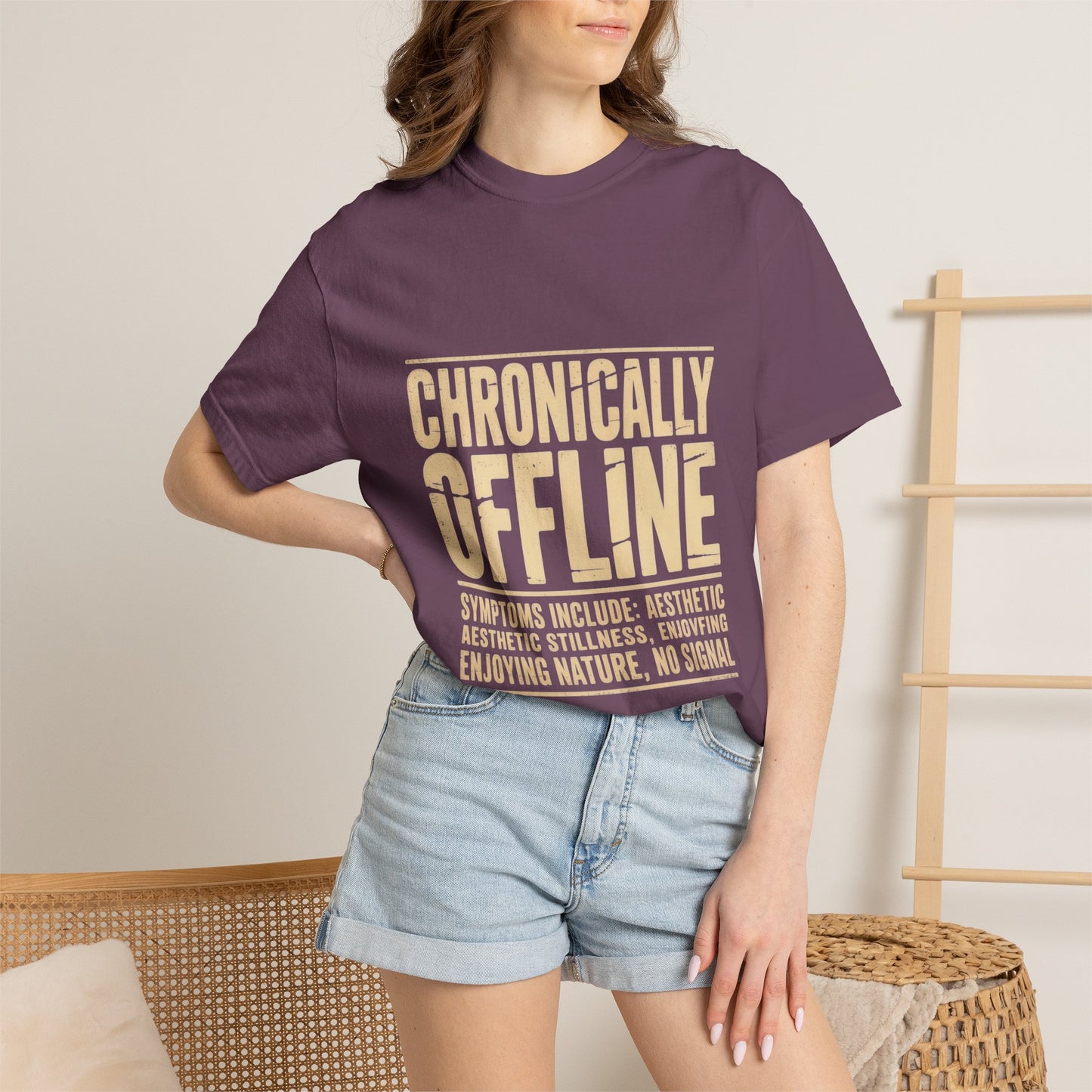 Chronically Offline Unisex Garment-Dyed T-shirt