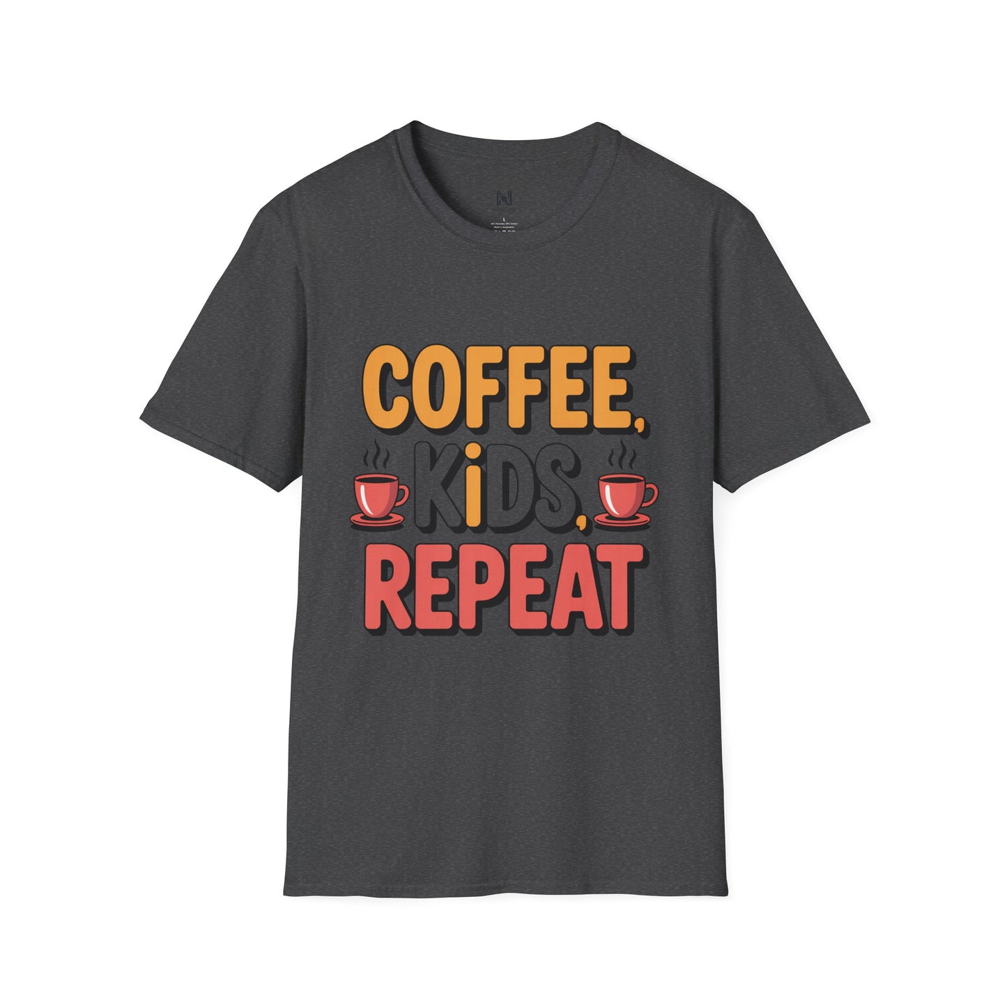 Funny Coffee & Kids Parenting T-Shirt — Punchy Parenting Quote Tee