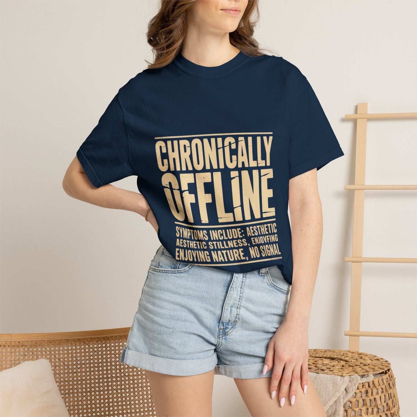 Chronically Offline Unisex Garment-Dyed T-shirt