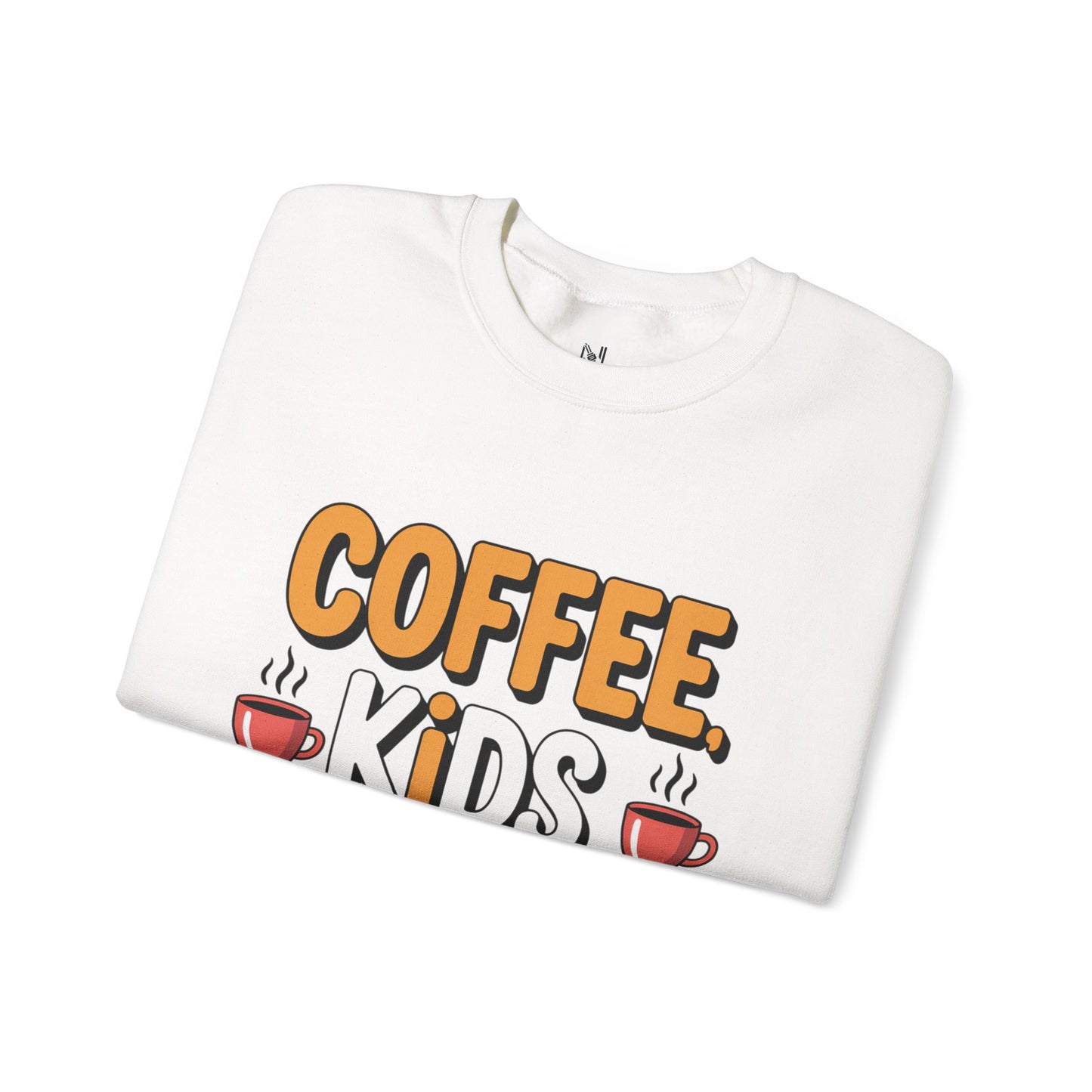 Coffee Kids Repeat Sweatshirt — Funny Parent Crewneck