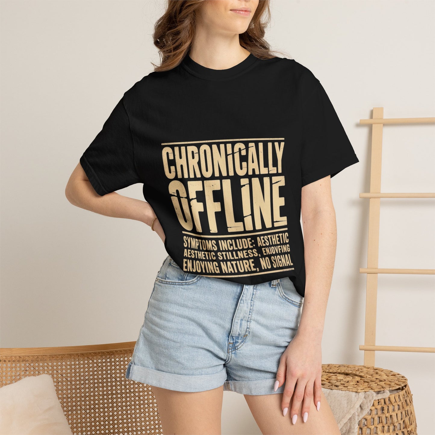 Chronically Offline Unisex Garment-Dyed T-shirt