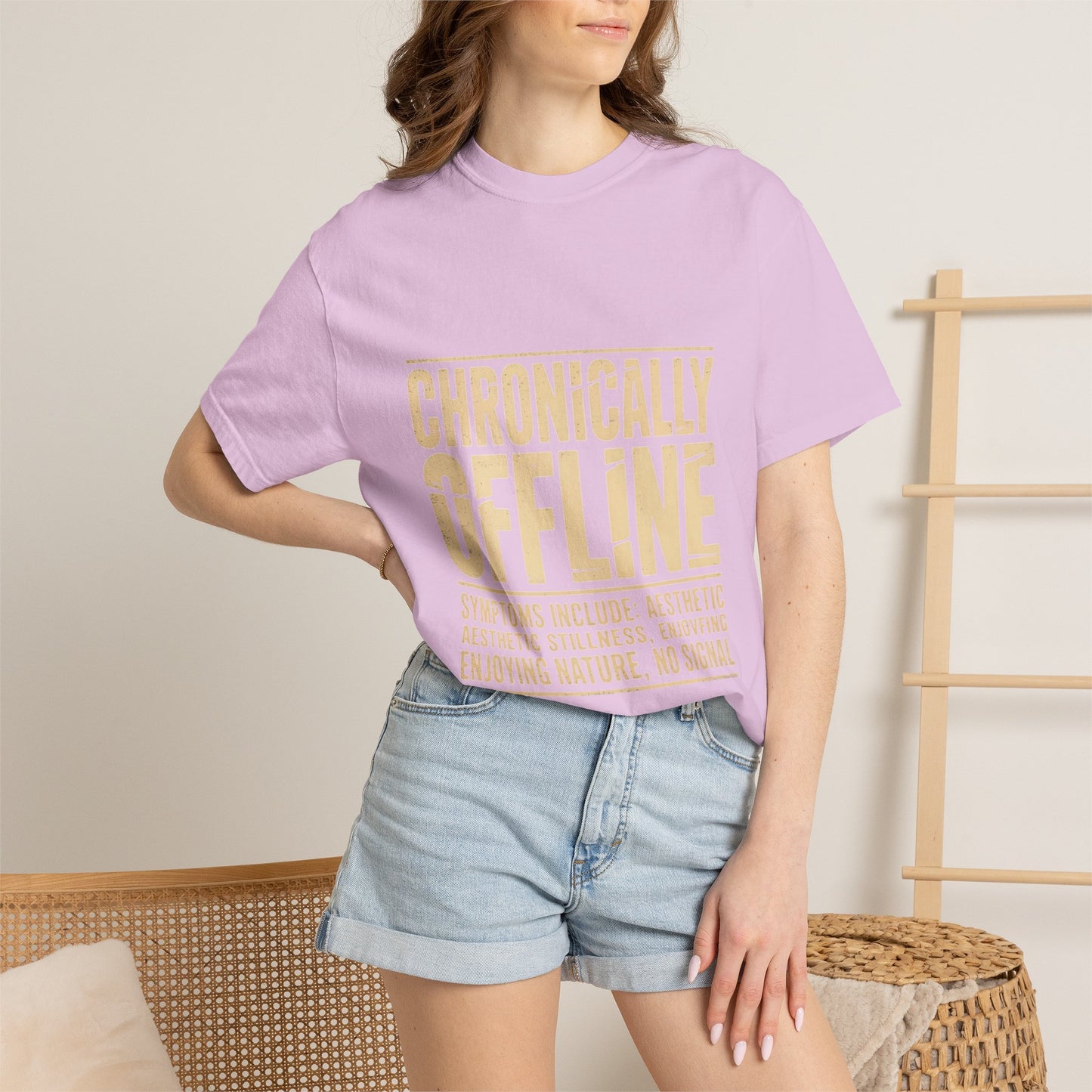 Chronically Offline Unisex Garment-Dyed T-shirt