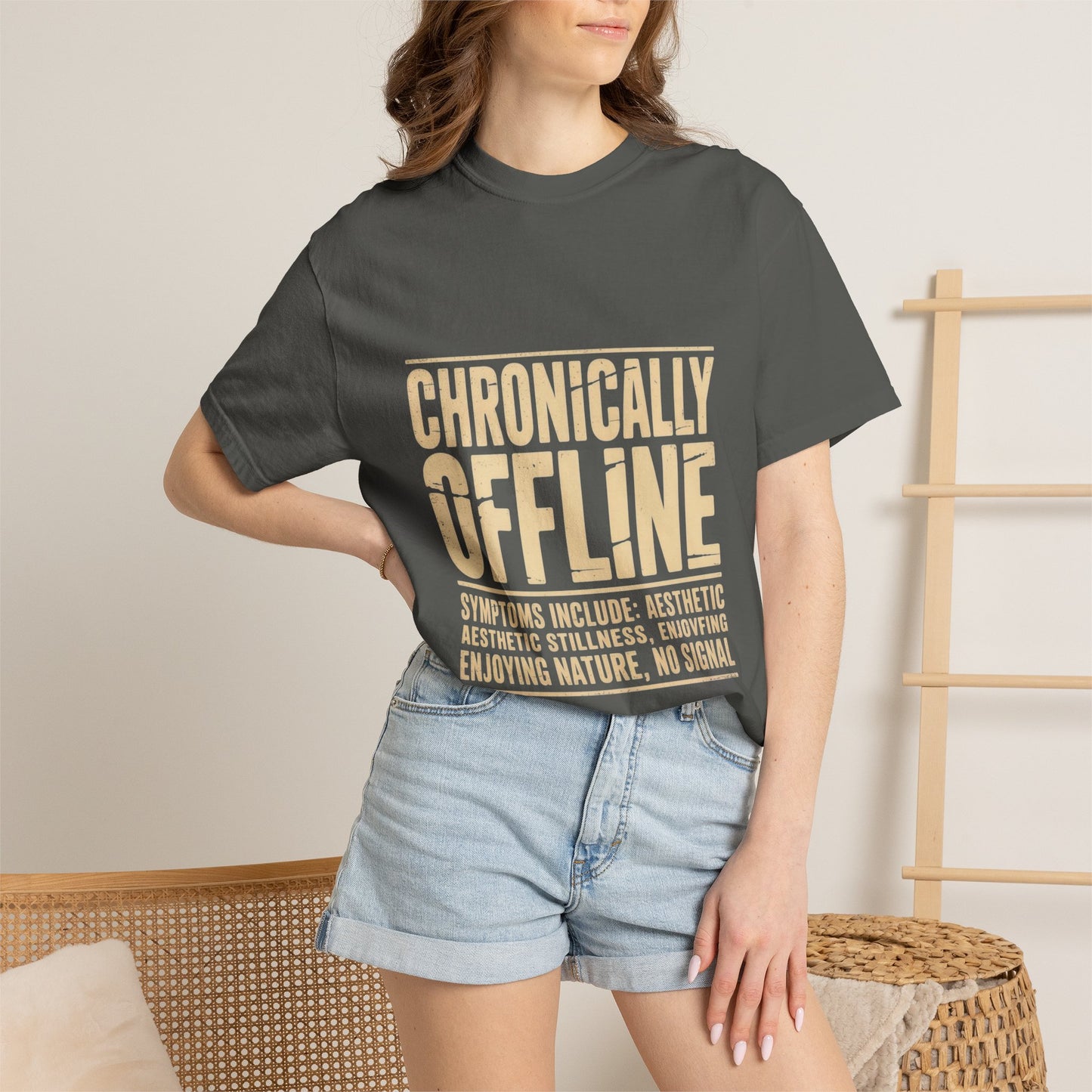 Chronically Offline Unisex Garment-Dyed T-shirt