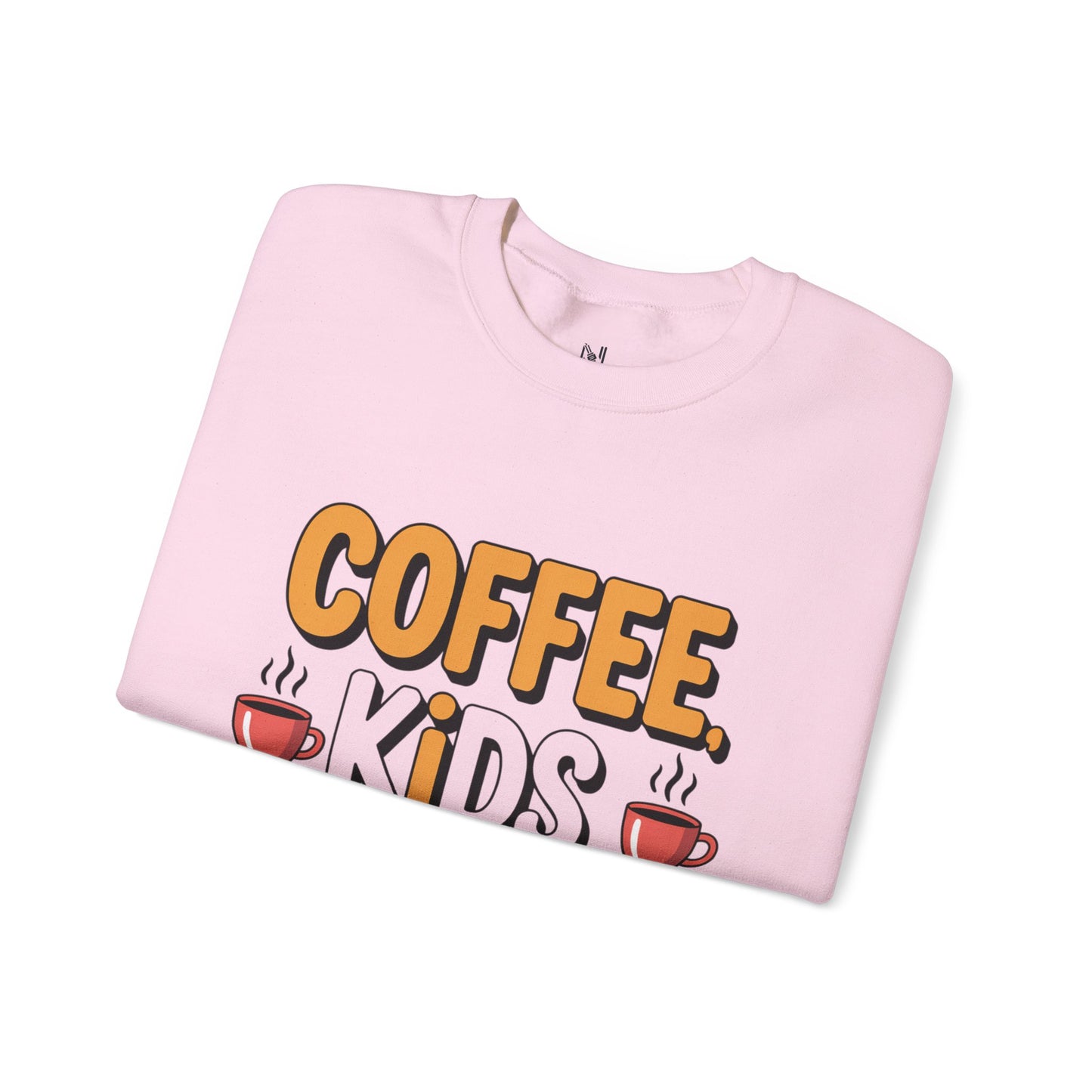 Coffee Kids Repeat Sweatshirt — Funny Parent Crewneck