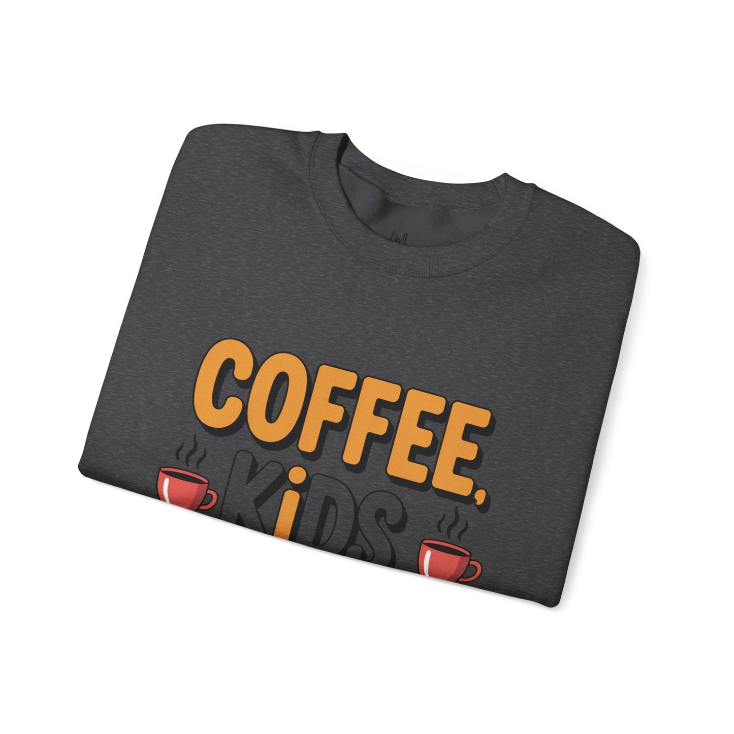 Coffee Kids Repeat Sweatshirt — Funny Parent Crewneck