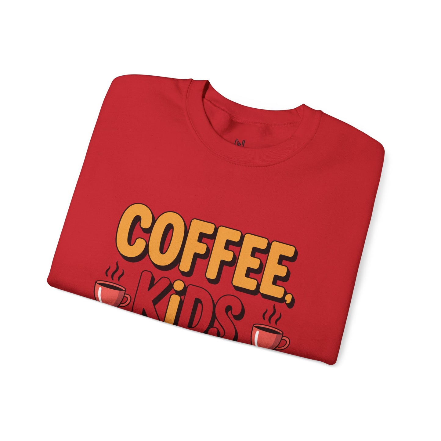 Coffee Kids Repeat Sweatshirt — Funny Parent Crewneck